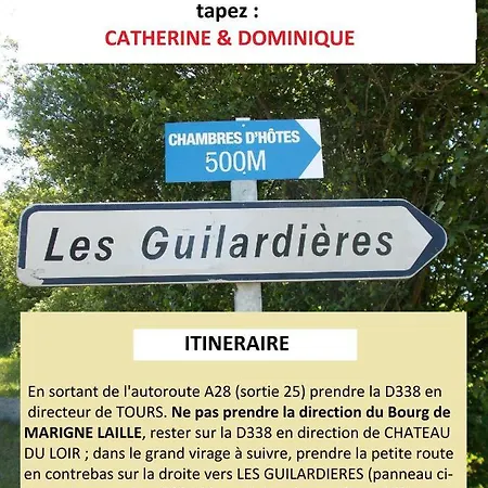 Catherine & Dominique Bed & Breakfast Marigne-Laille